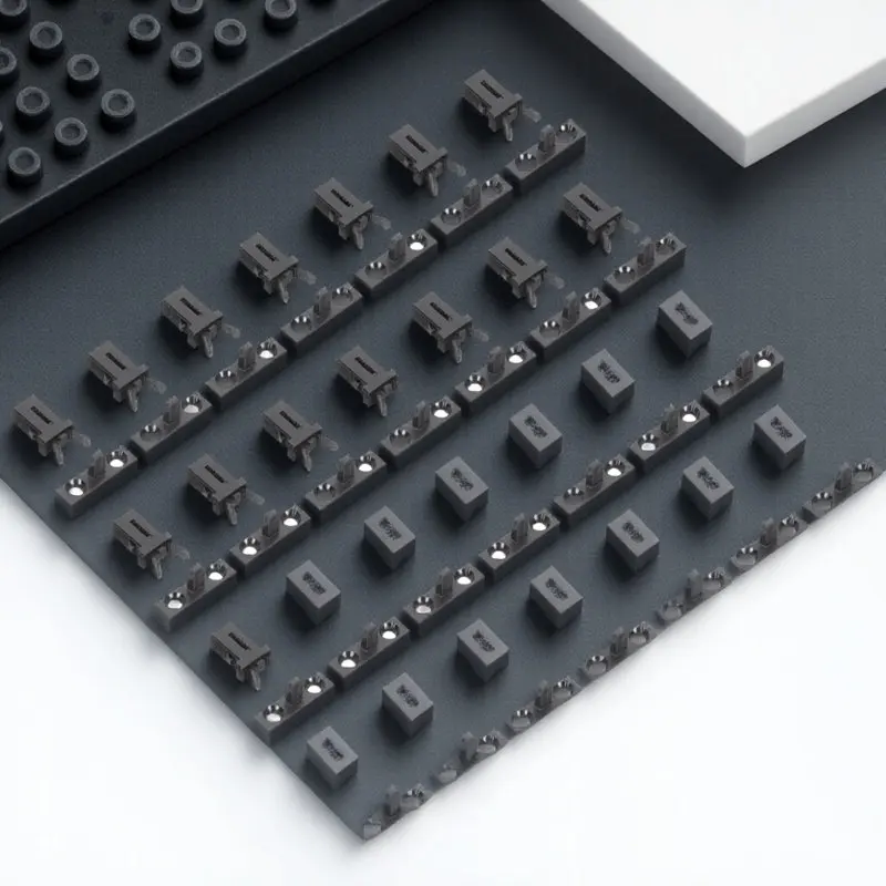 

1Set Waste Bin Press Buckles Heavy Duty Trash Can Lid Locks Smooth Round Edge Plastic Push Buttons for Home Hotel Restaurant Use