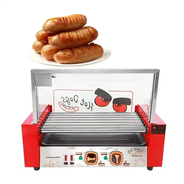 

Sausage Roaster Stainless Steel 11 Tube Hot Dog Sausage Machine Commercial Roast Pig Colon Ham Sausage Machine Direct S