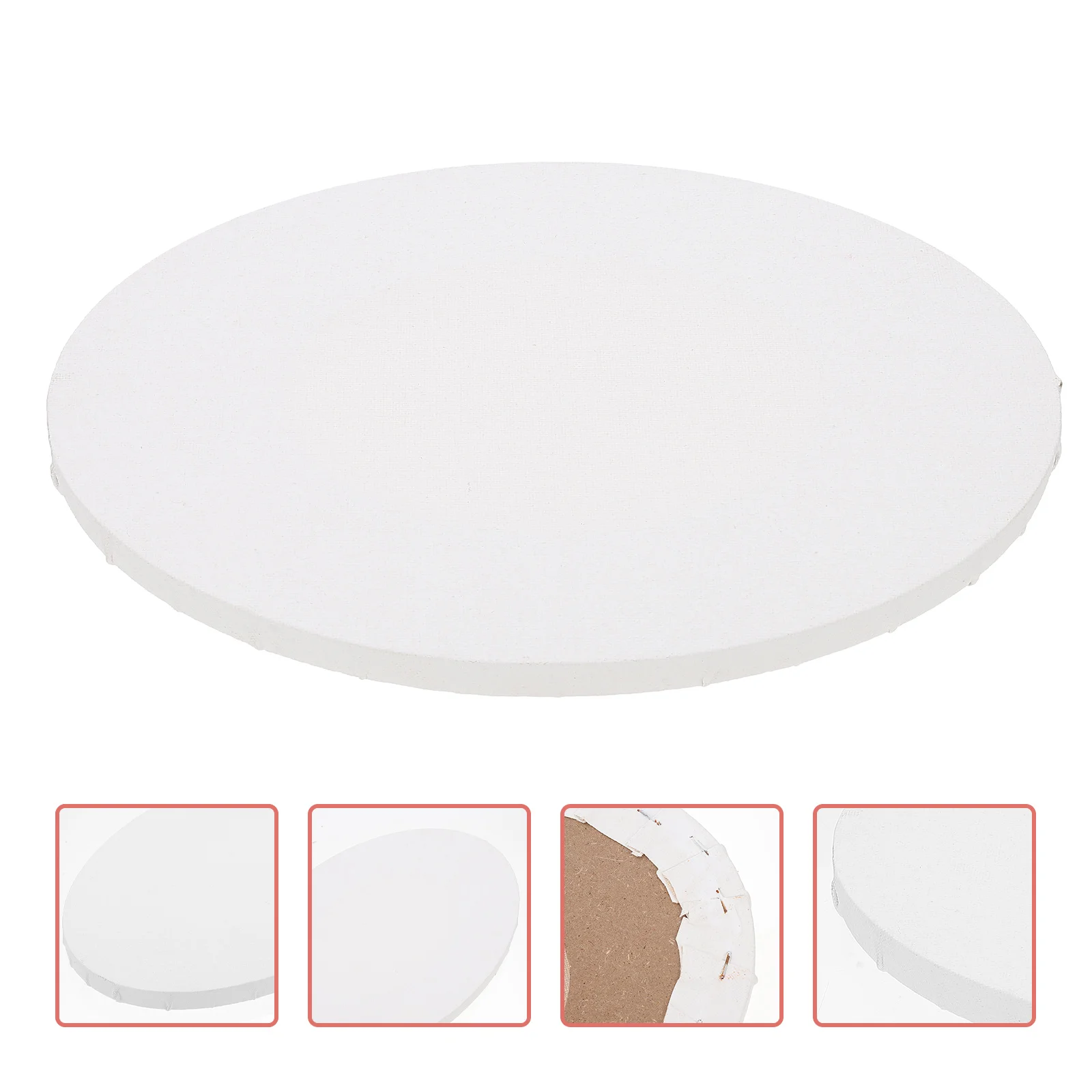 Oil Painting Frame Small Canvas Blank for Oval Cloth Canvases Mini Student Shape Beginner Painter Supply