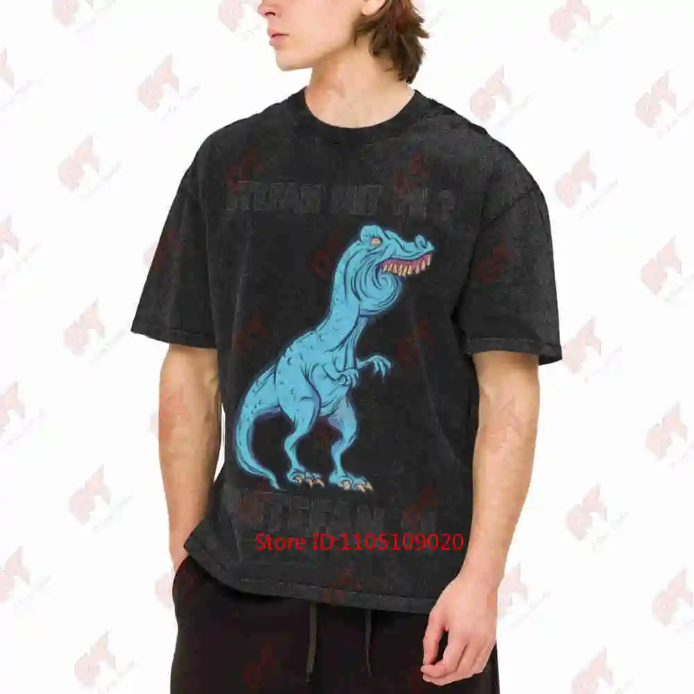 T-Rex Meme Dinosaur Overbite Stefan Stephan Vintage Washed Tee Pure Cotton T-Shirt