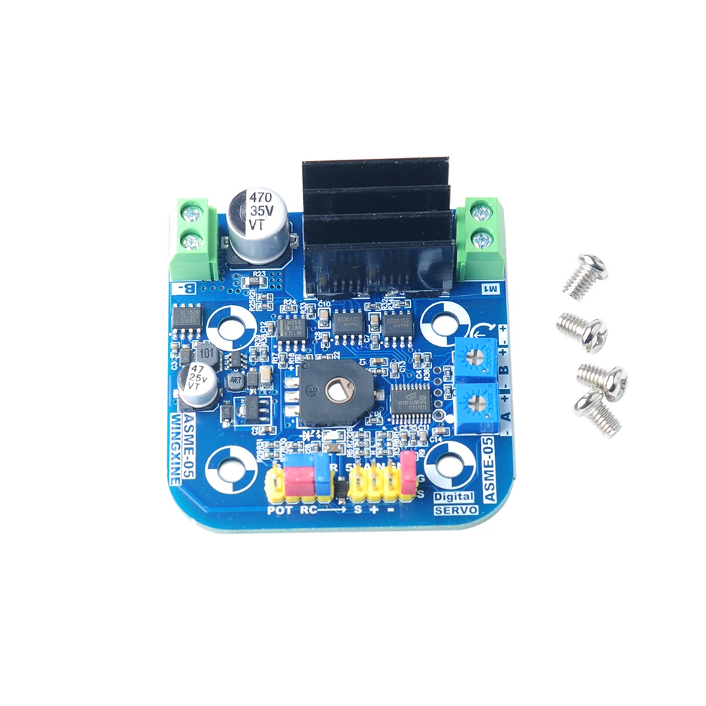 وحدة تحكم PCB لـ ASMC-04B/05B روبوت سيرفو يدعم 12 فولت ~ 24 فولت 180 كجم. سم للروبوتات المتوسطة/الكبيرة للتحكم في عزم الدوران العالي