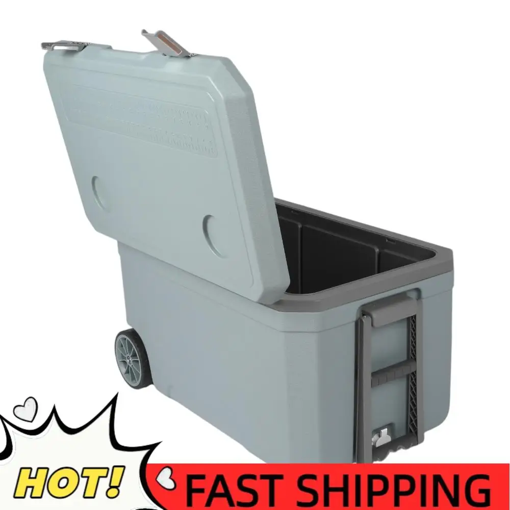 

70L Portable Car Wheel Insulator Plastic Cooler Box Keep Food Warm Ice Chest Box for Beach Drink Beverage Camping Picnic Fishing