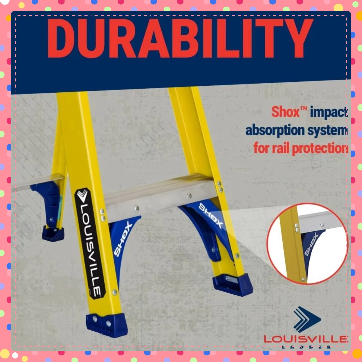 Escalera de fibra de vidrio de 5 pies de 250 lb, escalones no conductores y antideslizantes, para contratistas y electricistas