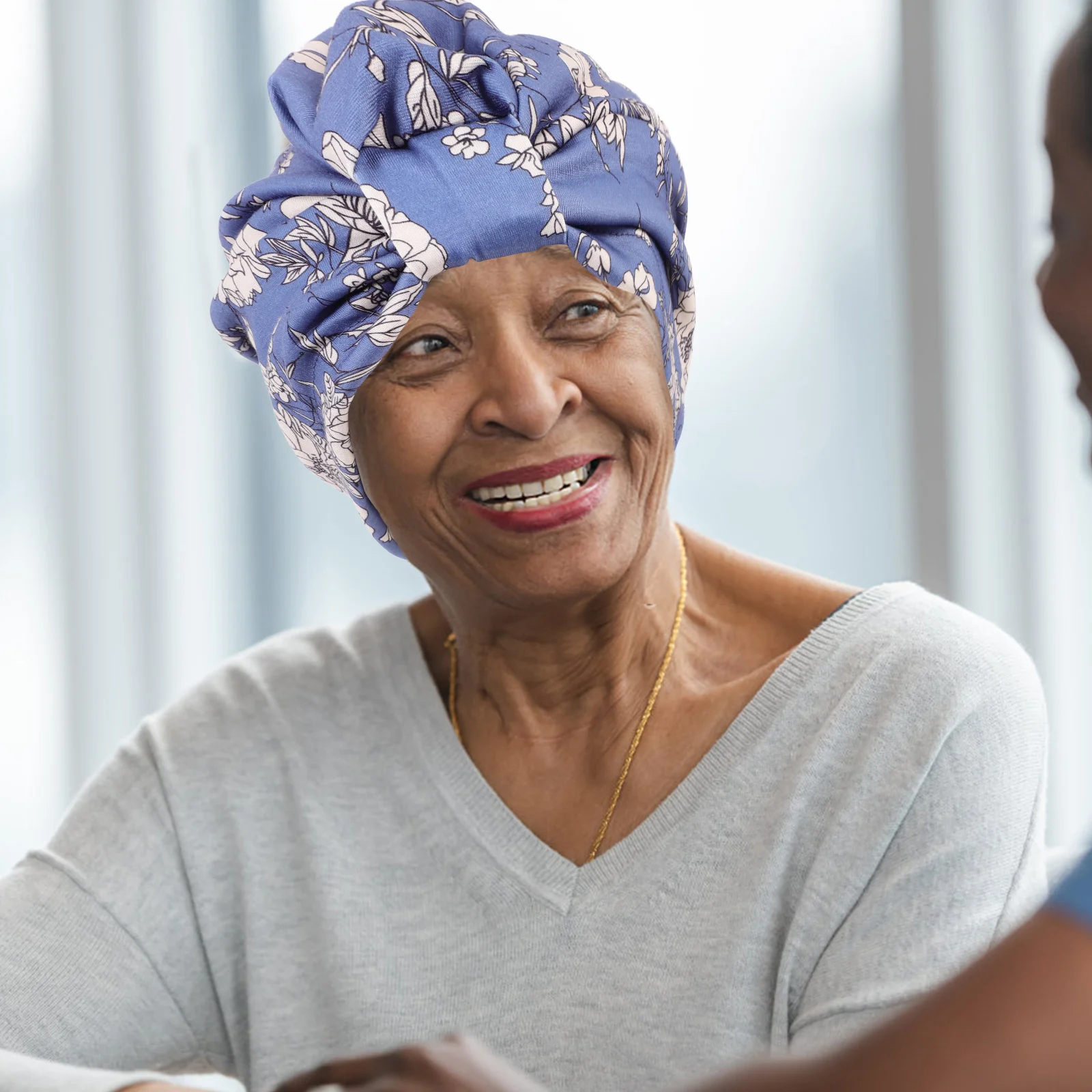 Portable Ethnic Style Turban Sleeping Hat Soft Durable Sleep Hair Protection Chemo Hat Adult Women Turban