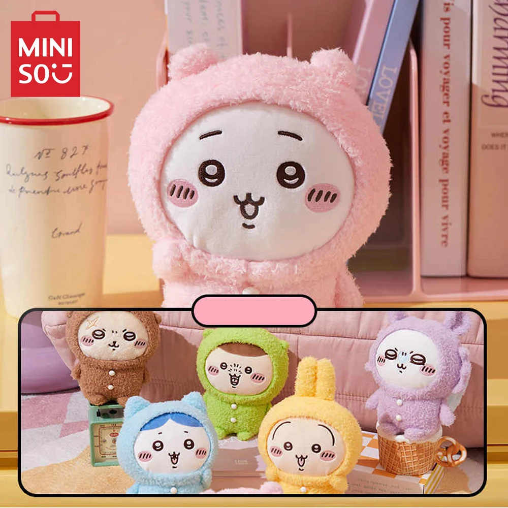 

MINISO аниме Chiikawa серии плюшевые куклы успокаивающие игрушки Hachiware Usagi Rakko kuостатju Momonga мультфильм милые плюшевые украшения подарок