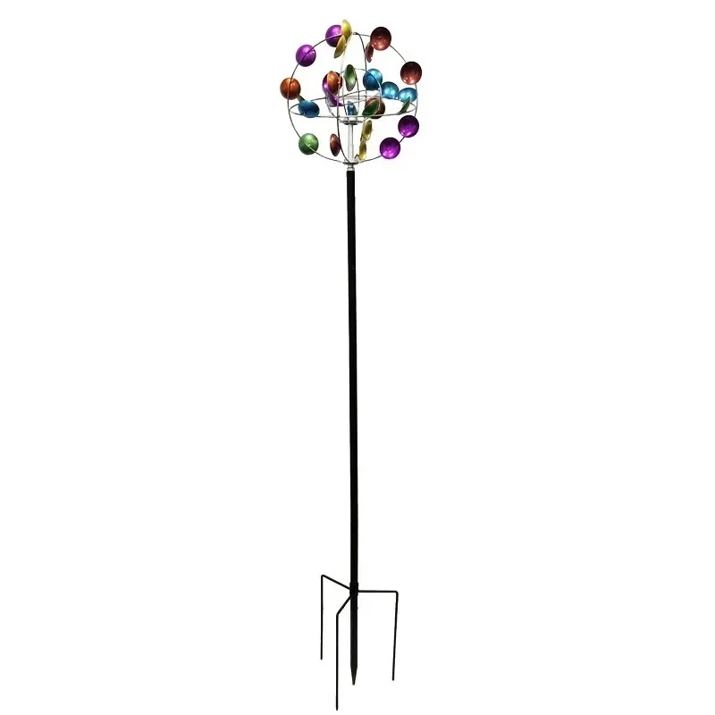 

Summer, outdoor space decoration, colorful ball, windmill, silent bearing rotation, courtyard balcony seaside floor ornament