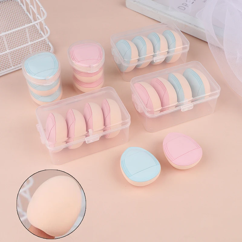 Mini Finger Powder Puff Small Air Cushion Concealer Water Drop Marshmallow Makeup Sponge Thumb Powder Puff Multi-color Wet Dry