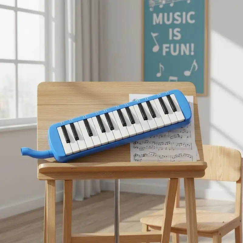 New New 32 Keys Melodica With Melodica Bag Pianica Mouthpiece Harmonica Mouth Organ Beginner Musical Instrument Kid Gifts