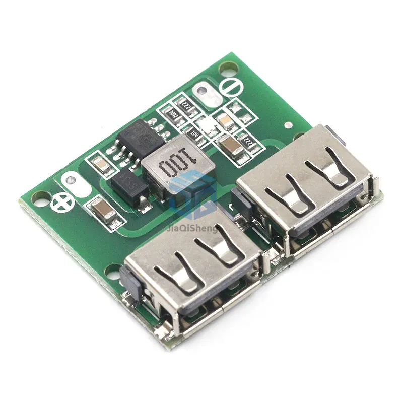 9V 12V 24V to 5V DC-DC Step Down Charger Power Module Dual USB Output Buck Voltage Board 3A Car Charge Charging Regulator 6-26V