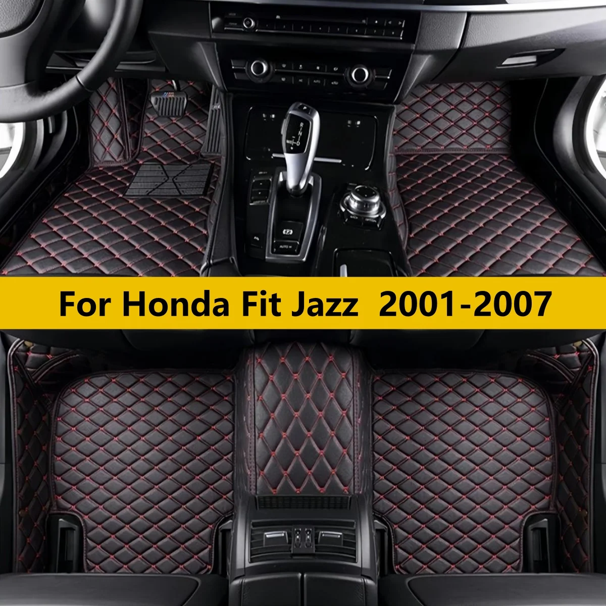 

Custom Car Floor Mats Fit For Honda Fit Jazz 2001 2002 2003 2004 2005 2006 2007 All Weather Waterproof Car Floor Mats
