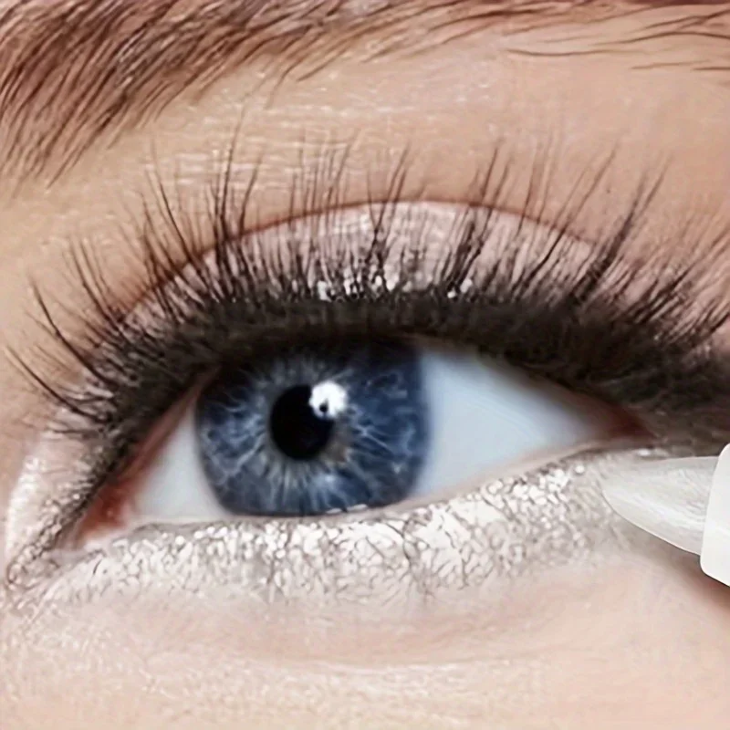 Oogschaduw Ooglidverhelderende pen - Markeerstift Matte parelachtige witte oogmake-uppen met glitter - Verbeter de look van uw oog