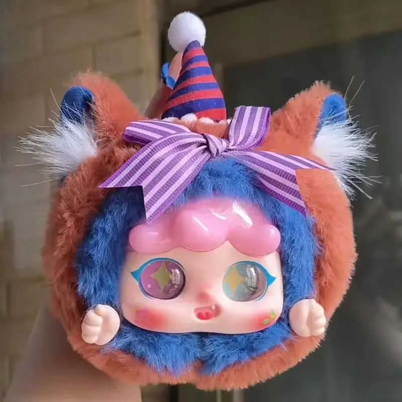 حقيقية صندوق أعمى الطفل ثلاثة ميغو حلم السيرك الفينيل اللعب كاواي دمية لطيف سطح المكتب الحلي الديكور مفاجأة هدايا عيد الميلاد #4