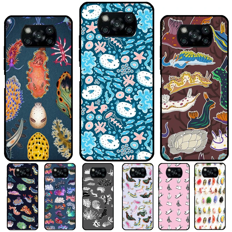 Nudibranch Sea Slug For Xiaomi 13 11T 12T Pro 12X 12 Lite Case For POCO F5 X3 X5 Pro F4 X4 GT C40 M5s F3 Coque