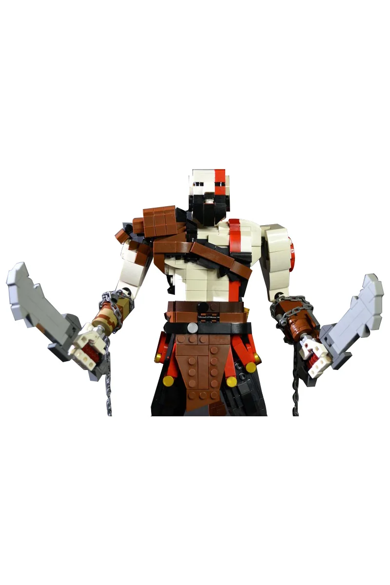 MOC dieu de la guerre 2018 Kratos blocs de construction modèle jeux populaires Kratos figurines d'action briques assemblage jouets enfants cadeaux d'anniversaire