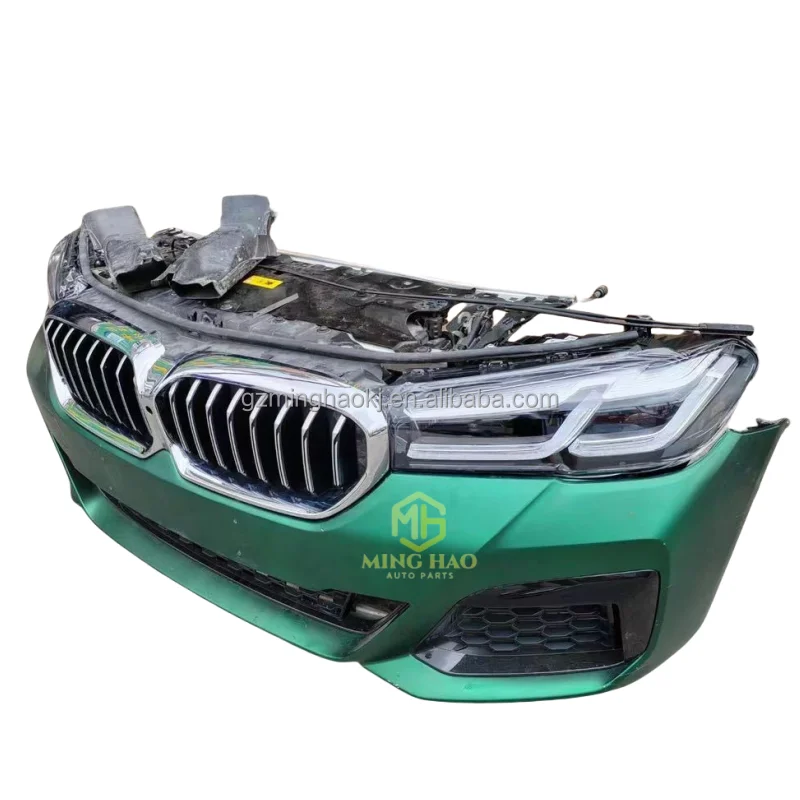 High Quality for 5 Series G30 G38 Car Front Bumper Assembly & Headlight Nose Body Kit for Auto Upgrade on 523 525 540