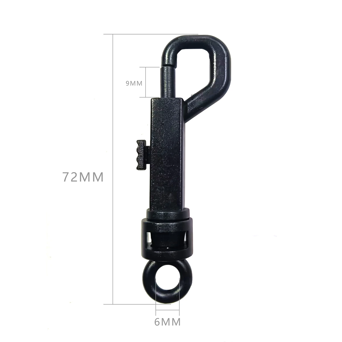 Matel Snap Hooks Rotary Swivel For Backpack Webbing Nickel Plated Lobster Clasps