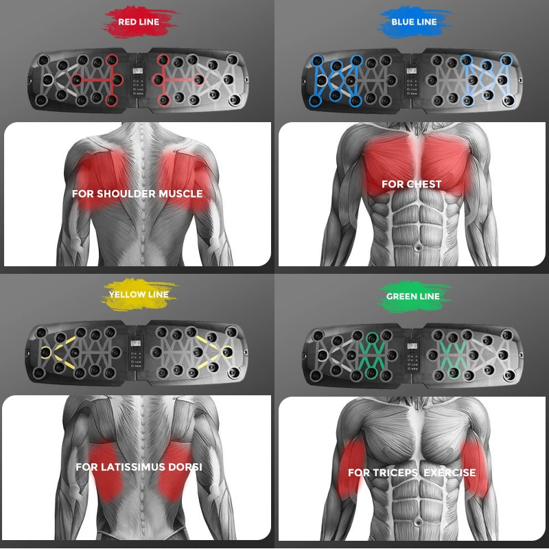 Foldable Push-Up Board At Home Push Up Exercise Portable Sport Fitness Equipment Abdominal Biceps Brachii Muscle Chest Training