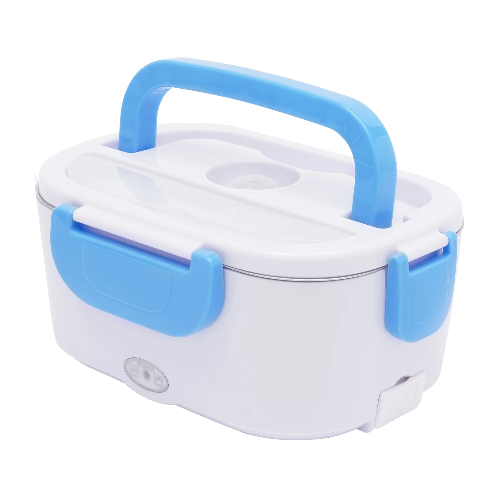 Electric Lunch Box W/ Soup Box Vehicle Powering Cable Socket Powering Cable Large Capacity PP Stainless Steel Electric Lunch Box