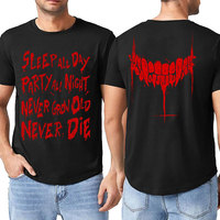 The Lost Boys Movie Symbol Black T-Shirt Horror Movie Shirt Cotton Tops Leisure Short Sleeve Crewneck Tees Unique T-Shirt Summer