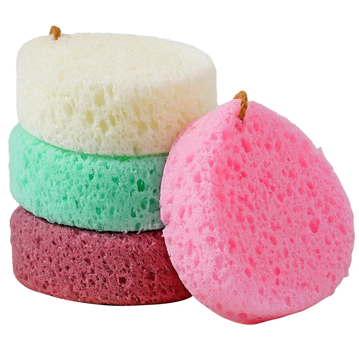 Colorful Bath Spong Mop Rub Bath Honeycomb Seaweed Sponge Bathroom Supplies Bath Sponge Cleaning Gadget