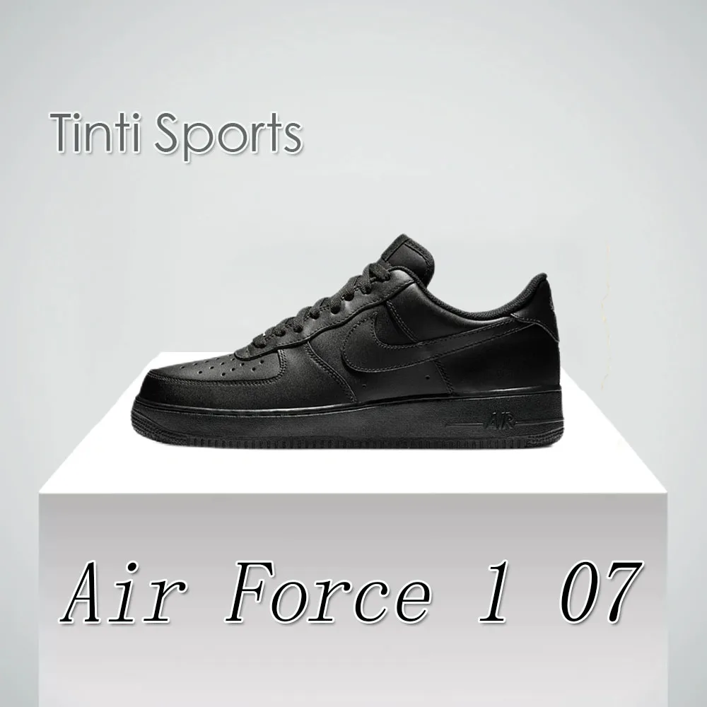 Nike New Air Force 1 07 Sneakers basse da donna Scarpe casual classiche versatili Sneakers comode e traspiranti nero solido