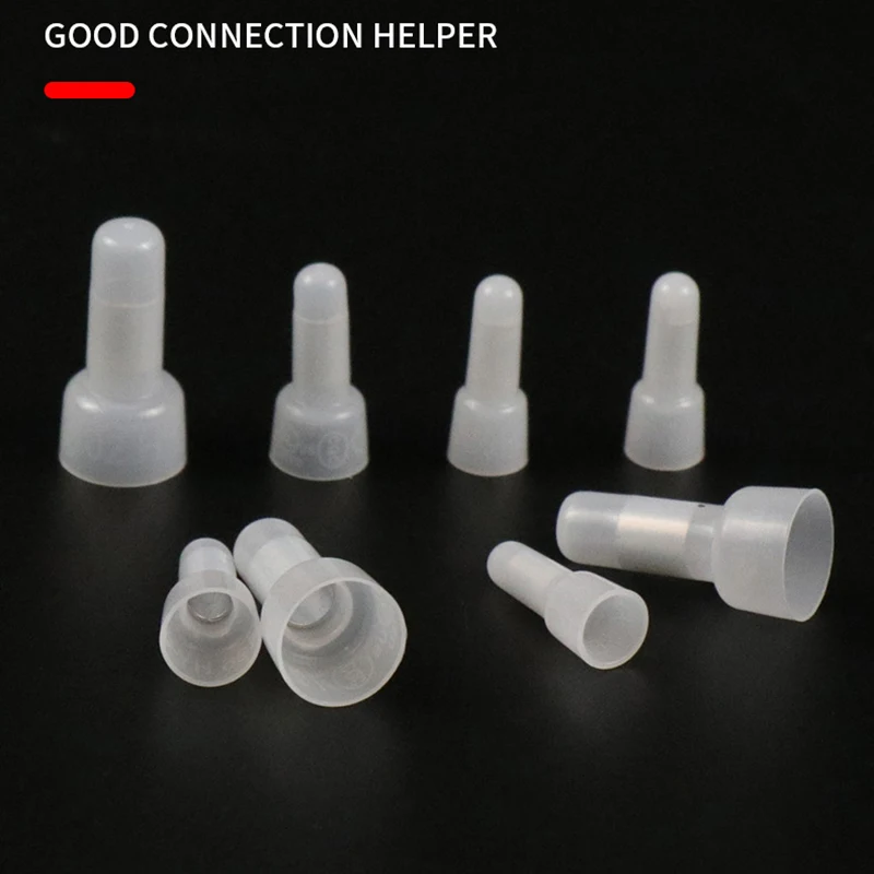 100/250 قطعة نايلون معزول نهاية مغلقة تجعيد محطات موصلات 22-16/16-14/12-10 مقياس تجعيد غطاء عدة