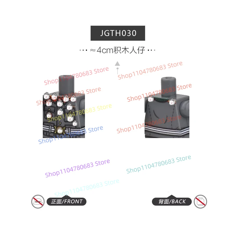 MOC Derden Nieuwe Militaire Man Model Nationale Defensie Algemene Schedel Jas Speelgoed Bouwsteen Gift Ornamenten