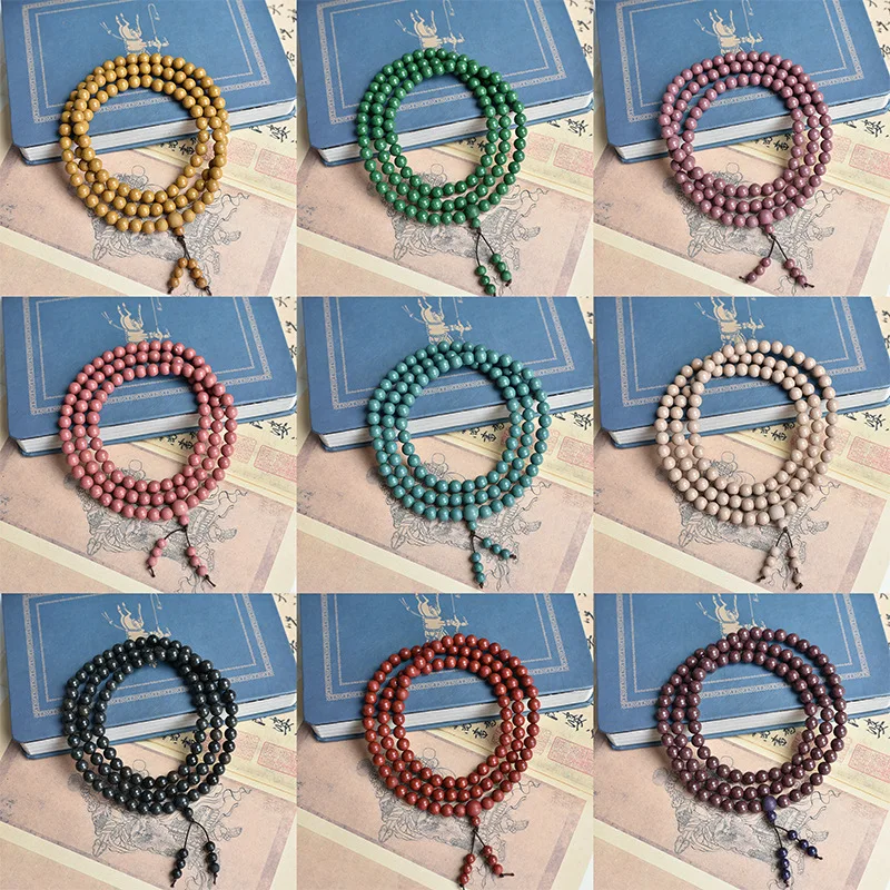 

Натуральные благовонные бусины ручной работы, древний метод, долговечные культурные игры, 108 бусин, китайский травяной браслет для здоровья, ювелирные изделия для пары