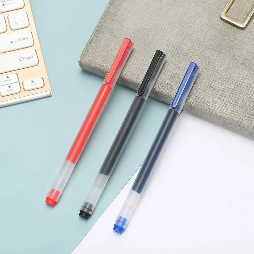 Quick-drying Gel Pen Simple Black/Blue/Red Ink Large-capacity Neutral Pen 0.5mm Pen Tip Signature Pens School Office