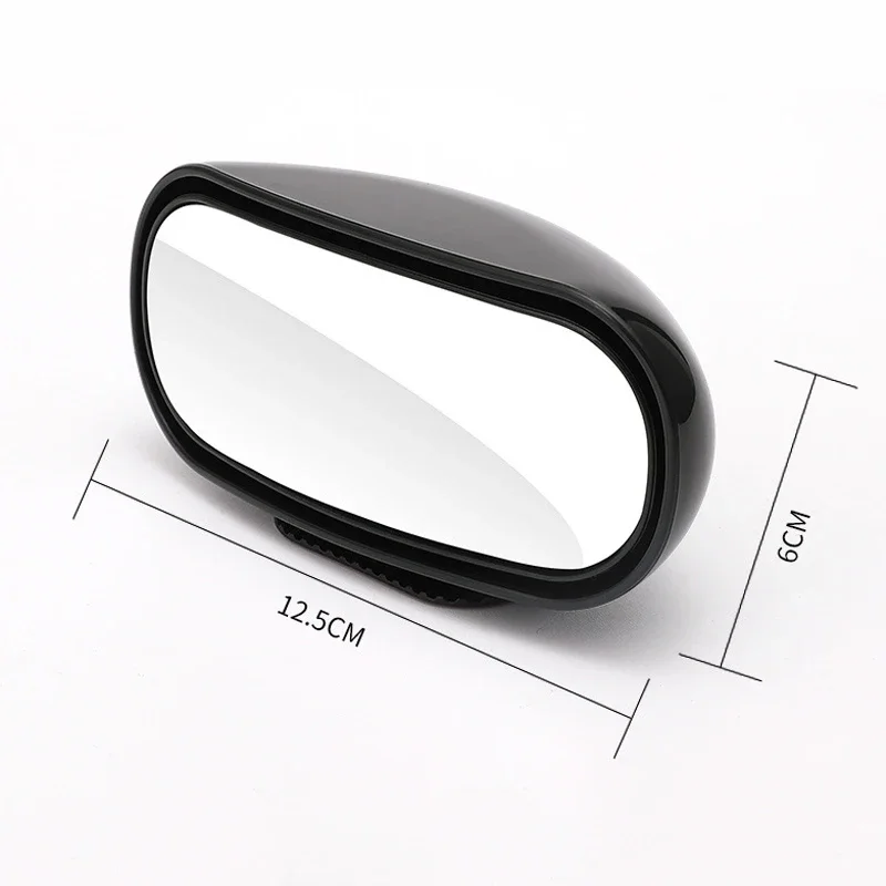 1/2Pcs Universal Car Auxiliary Rear View Mirror 360 Rotation Wide Angle Side Rear Mirror Blind Spot Parking Assitant for Car