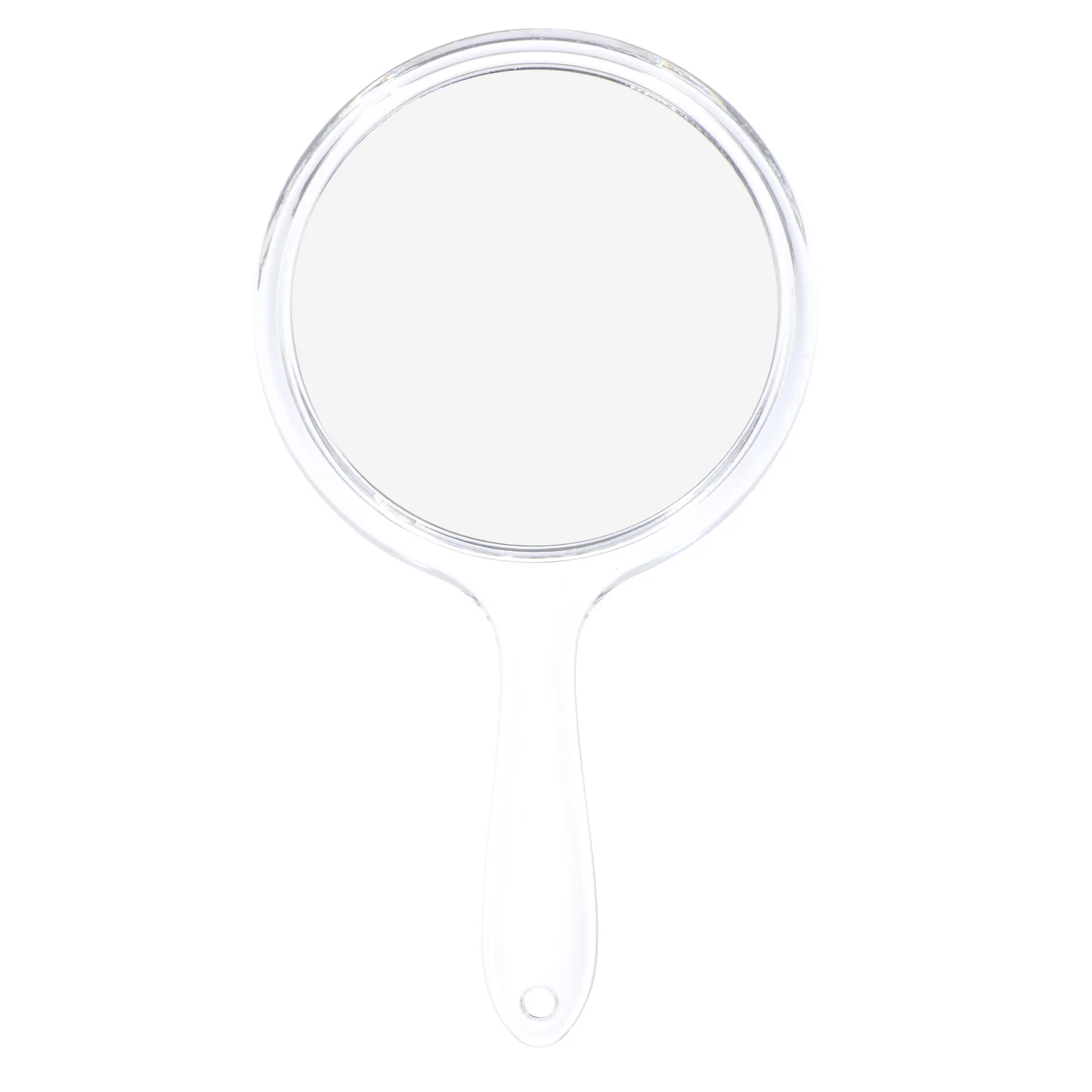 

Handheld Makeup Mirror Lightweight Portable Plastic Mirror with Handle Clear Reflection Travel Beauty Makeup Accessory