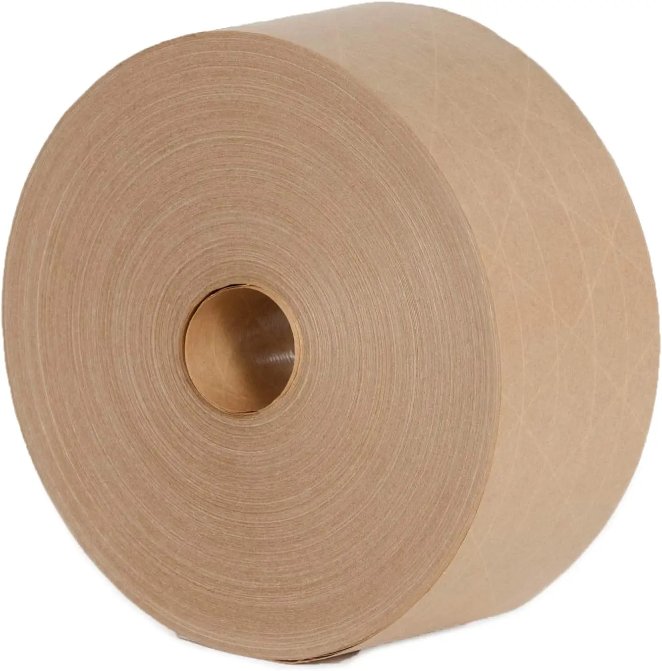 

Water Activated Reinforced Kraft Paper Tape, Gummed Packing Tape, 2.75 in x 375 ft, Brown, 8 Rolls, 3,000 ft Total