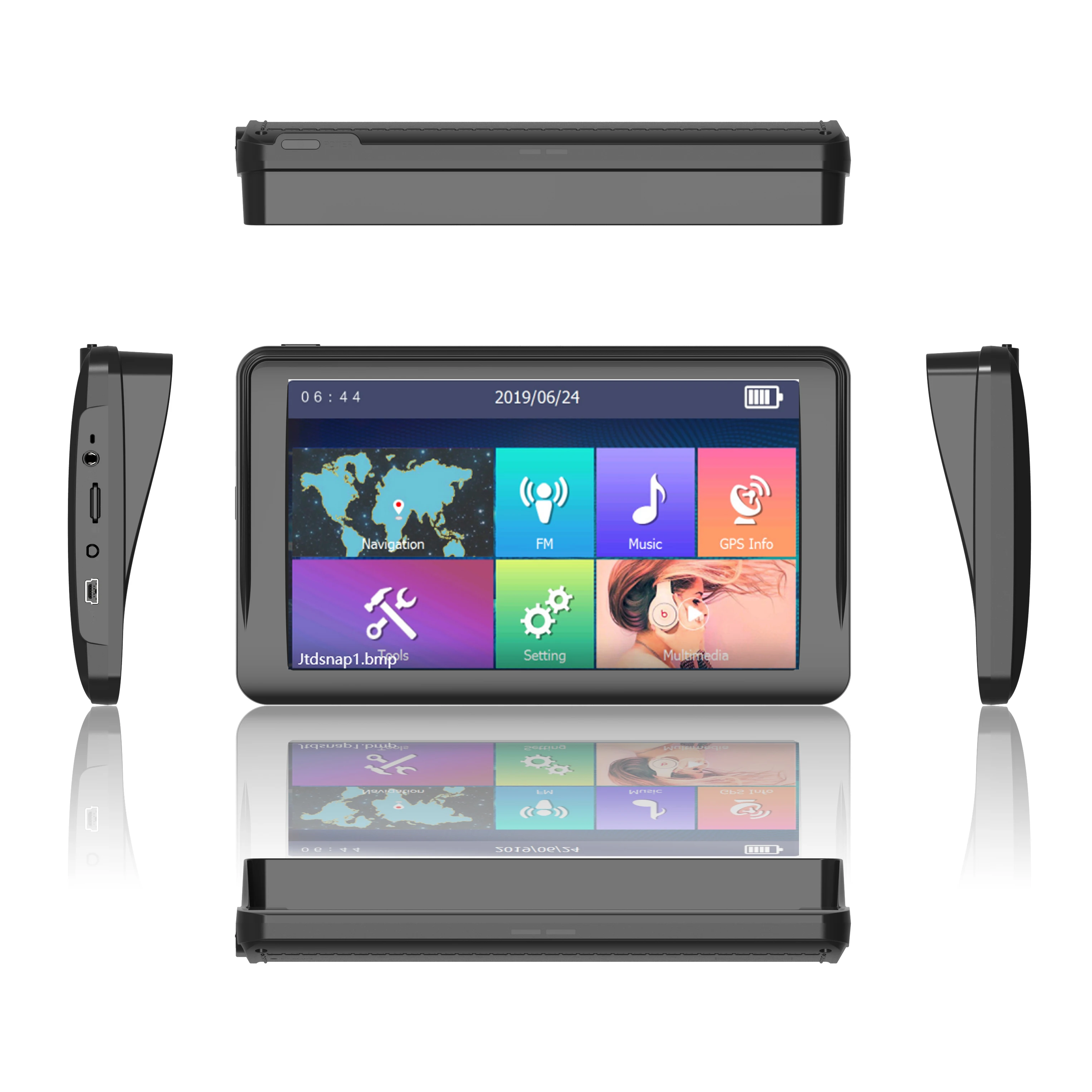 لبايونير سيارة لتحديد المواقع والملاحة 7 بوصة HD اللمس 256 ميجابايت رام 512 متر ROM 8G AVIN BT 800 X480 ويندوز CE6.0 شاحنة الملاح DDP 7 أسبانيا