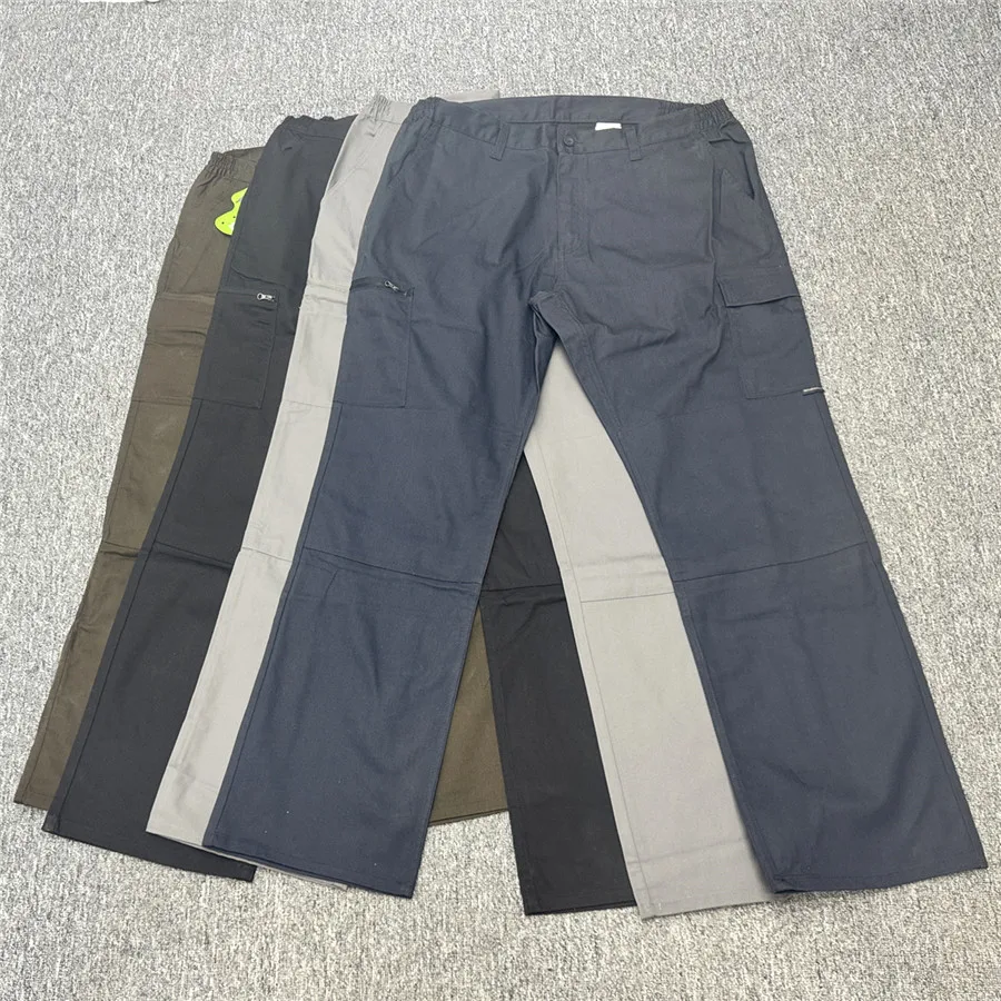 

Outdoor Men's Work Pants Multi-ket Rough Cloth Casual Loose Wide Leg Straight Casual plus Size Long Trousers