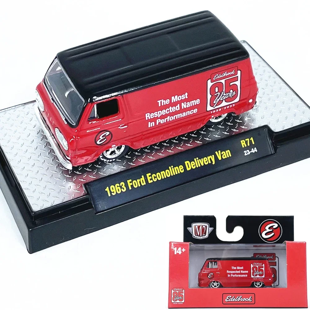 M2 Machines 1/64 1963 Ford Econoline Delivery Van R71 Die-cast Alloy Car Model Collection Gift Toy