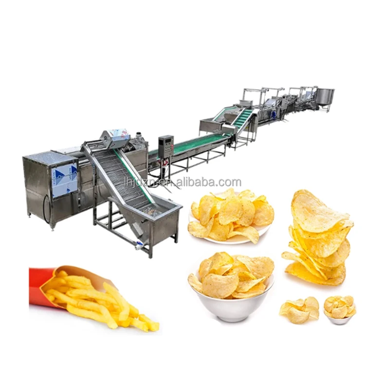 Frozen Potato Chips Making Machines / Frozen Potato Sticks Processing Line / Frozen French Fries Production Equipment