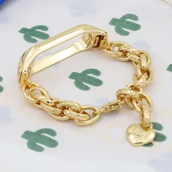 Mi Band 8 Stainless Steel Strap for Xiaomi Mi Band 6/7 Mi Band 5 Dressy Bracelet Replacement Wristband for Women Miband 7 Luxury