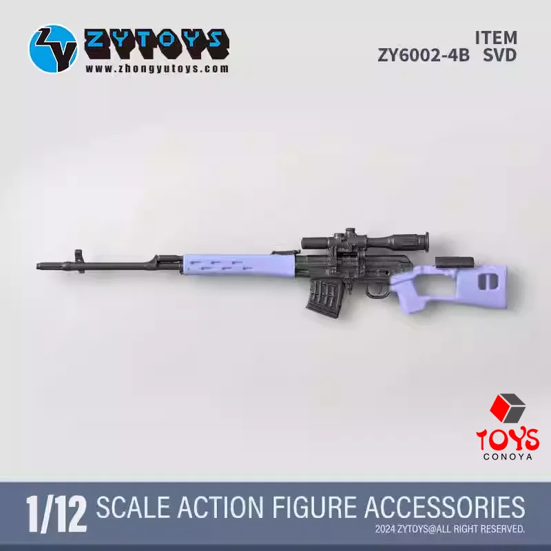 In Stock ZYTOYS ZY6002 1/6 Scale AK74M SVDS SVD RPG-7 FIM-92 Gun Model Weapon Accessories Fit 12'' Action Figure Body Doll