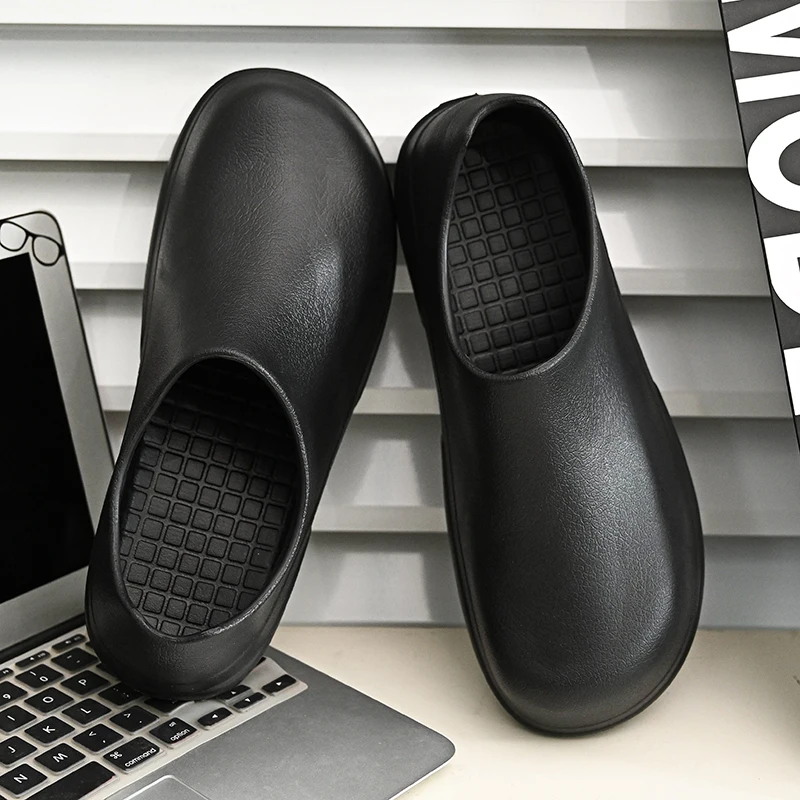 Unisex All-In-One Work Shoes with Rubber Sole, Anti-Slip, Oil-Proof, Waterproof, Kitchen Chef Rain Boots