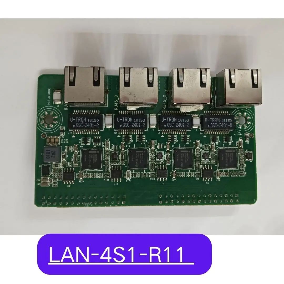 Used LAN-4S1-R11 industrial computer 4-port network card Test OK Fast Shipping