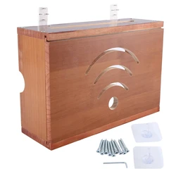 1 Piece Router Rack Living Room Wall-Mounted Wifi Storage Box TV Plug-In Shielding Box