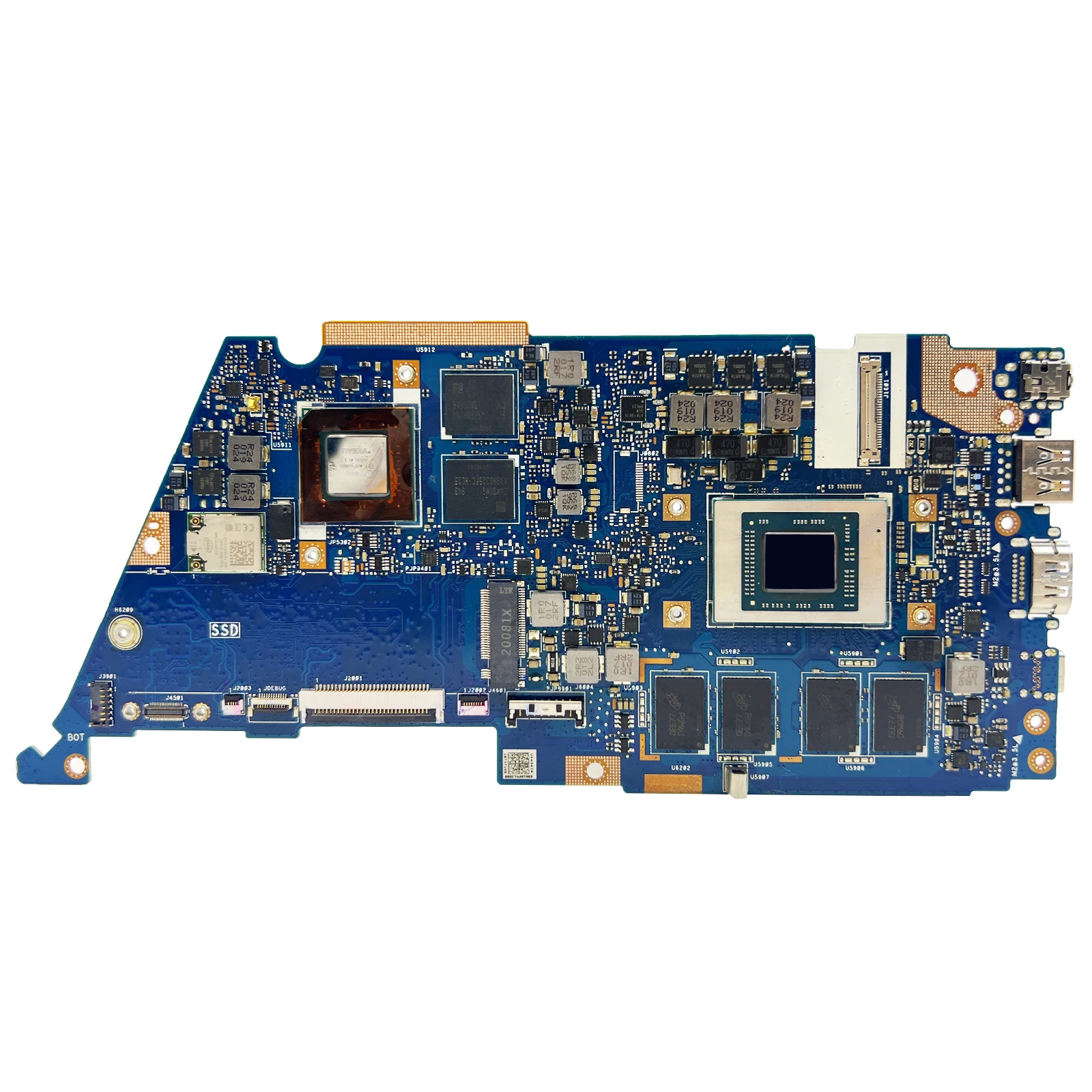 UX434IQ Notebook Mainboard For ASUS Zenbook UX434IQ Q407IQ UX434I UX434 Laptop Motherboard CPU R5 4500U 8G RAM MX350