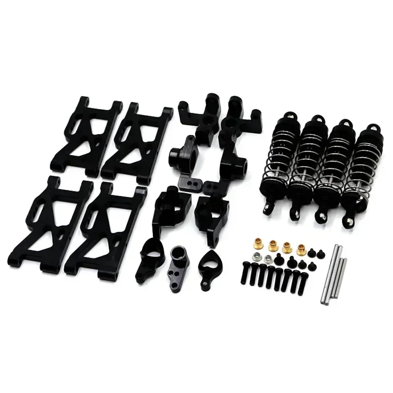 

Wltoys 144001 for wltoys 1:14 144001 RC Car Upgrade Parts Metal Steering Swing Arm Base C Rear Hub Seat Shock Absorber