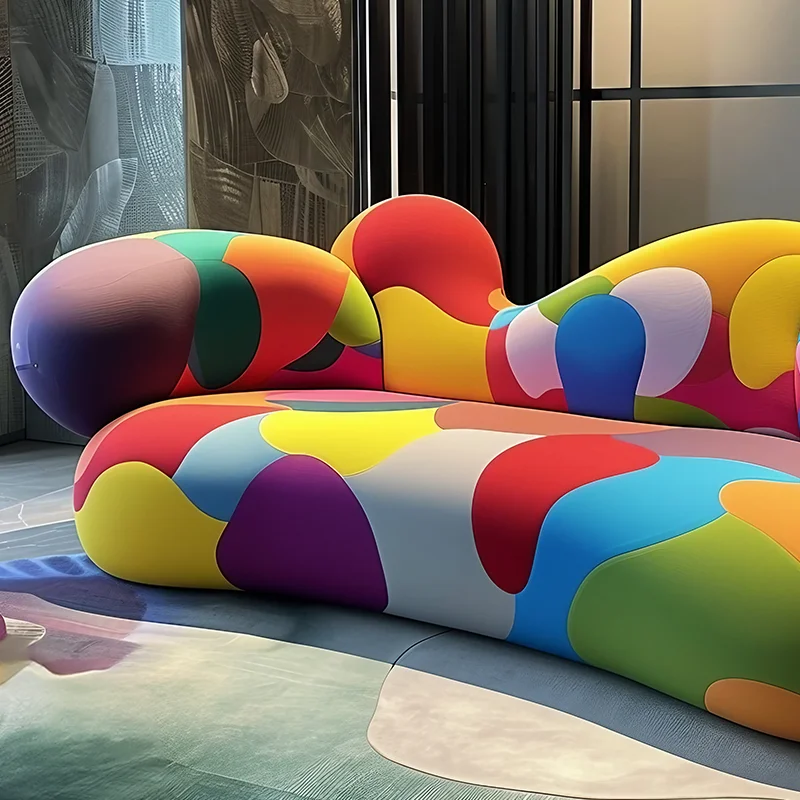 Soft decoration aesthetic sofa pop art dopamine furniture