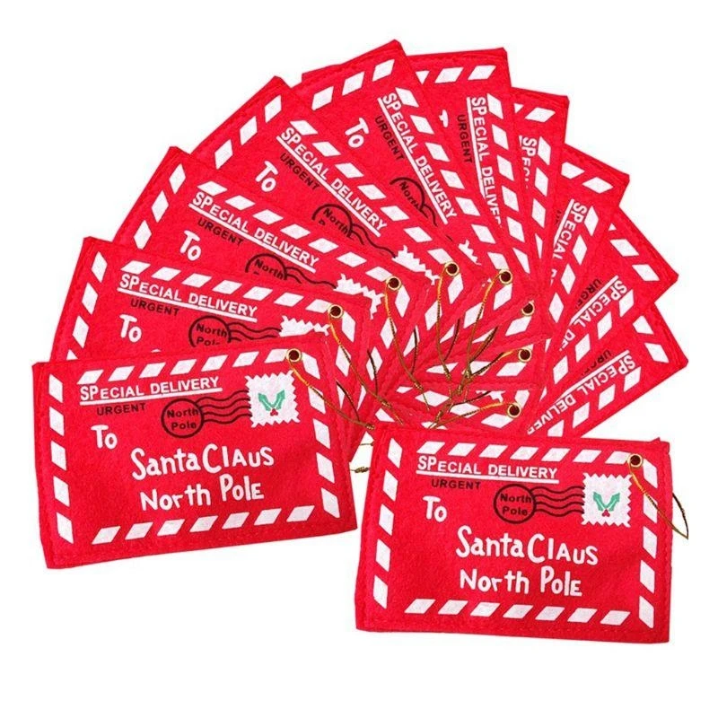 10 miếng Thẻ Giáng sinh Người giữ tiền cho đồ trang trí phong bì sáng tạo Trang trí cây Giáng sinh cho bữa tiệc văn phòng tại