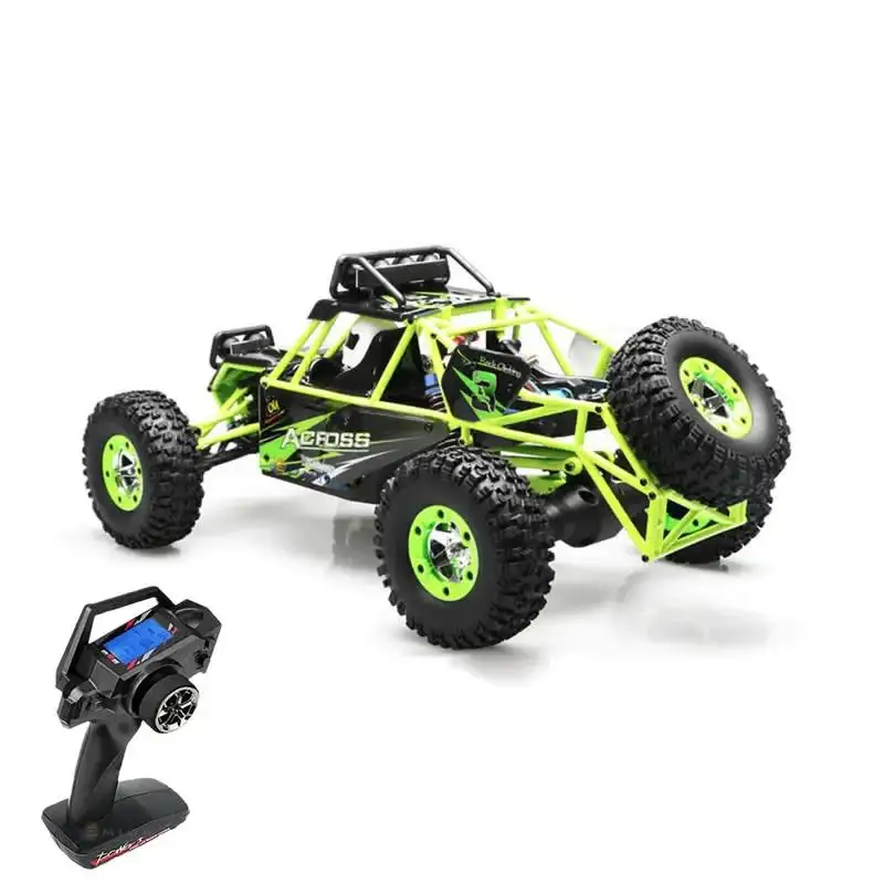 4WD RC Racing Car High Speed Off-Road Remote Control Alloy Climbing Truck LED Light Buggy Boys Toys Kids Gift