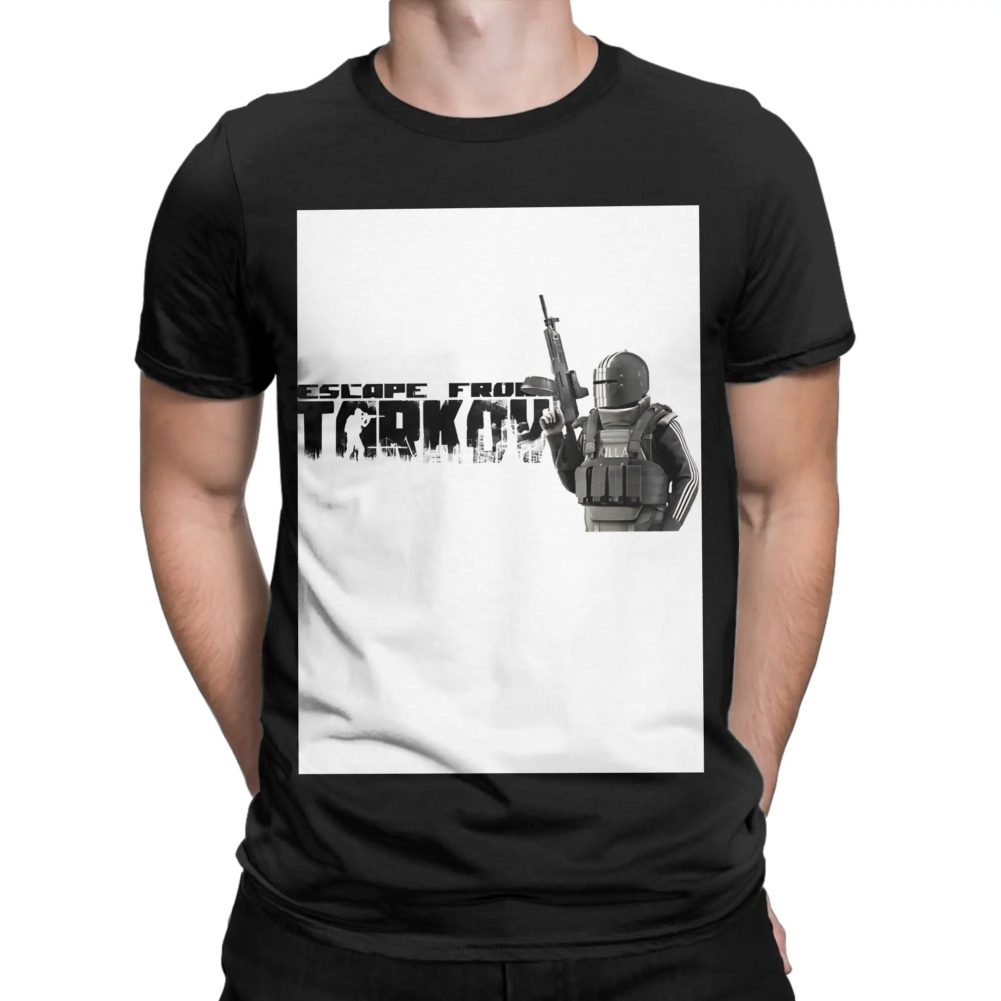 For Mens Womens Killa From Cute Graphic Gifts Classic Shirt Funny 100% Cotton T-Shirt Escape From Tarkov Tops Tees For Men