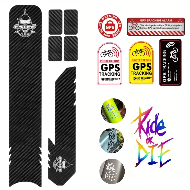 

Bicycle Sticker MTB Protection Sticker Anti-Scratch Ride or Die Top Tube Sticker Decorative Frame StickersCycling Accessories