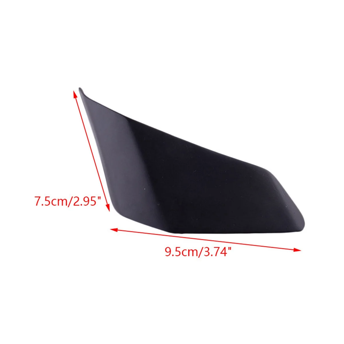 Motorcycle Rear Tail Fairing Wing Panel Cowls Kit Fit for Yamaha FZ-10 MT-10 2016-2019 MT10(Black)