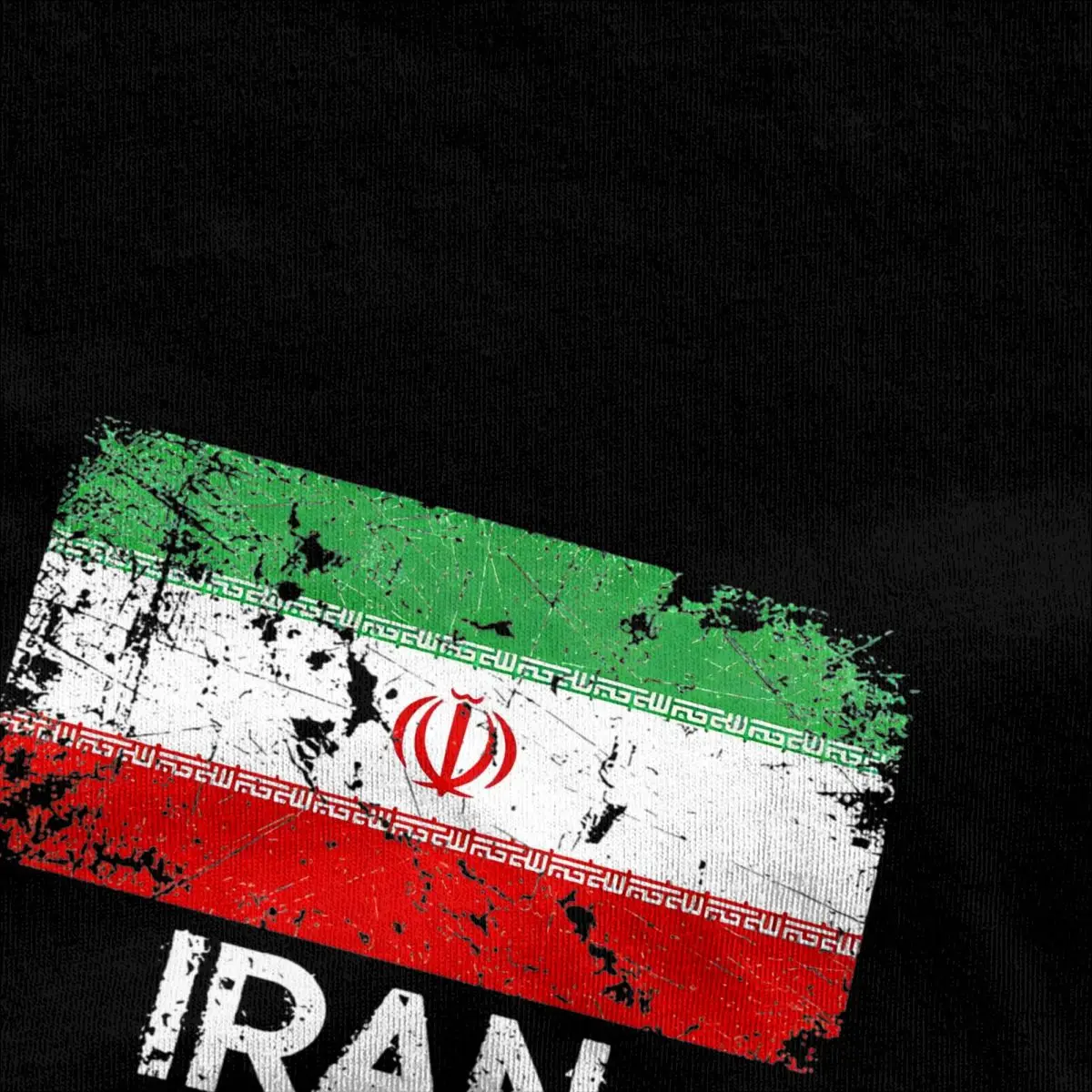 Iranian Flag T Shirt Vintage Design Harajuku T-Shirts Short Sleeve Streetwear Tops Beach 100 Cotton O Neck Plus Size 5XL Tees